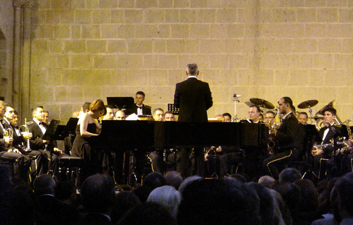 Northern  Cyprus Turkish Armed Forces Band Orchestra At Bellapais Festival Closing Gala Concert